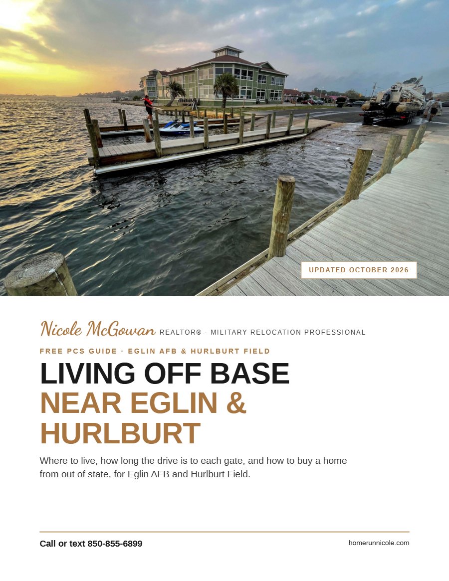 Cover of the Free PCS Guide: Living Off Base Near Eglin & Hurlburt